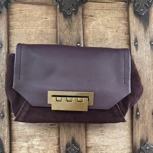 Zac Posen Burgundy Clutch Bag